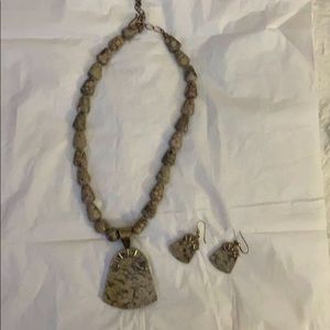 Jay King pendant necklace and earring set